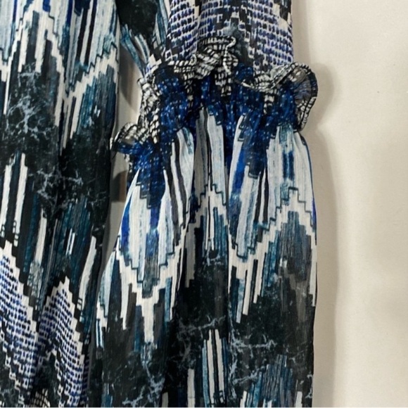 RED CARTER Indigo Blues Chiffon Beach Coverup Tunic - Picture 11 of 15